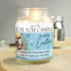 Personalised Large Happy Easter Candle
