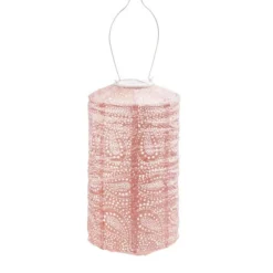 Fallen Fruits Cylinder Paisley Solar Lantern