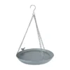 Fallen Fruits Grey Metal Hanging Bird Bath