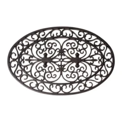 Fallen Fruits Oval Rubber Doormat