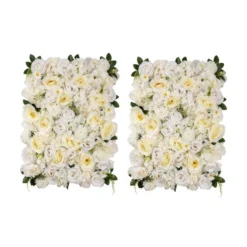 Set Of 2 Artificial Premium Mixed Flower Wall Panels -EGLO Shop 30901248 alt02