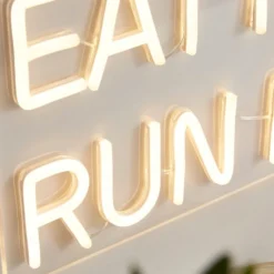 Eat Pasta Run Fasta Neon Sign 7 Eat Pasta Run Fasta Neon Sign -EGLO Shop 30901683 alt02