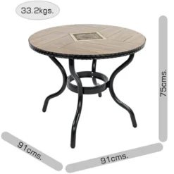 Harrison 91cm Patio Table -EGLO Shop 30901700 alt09