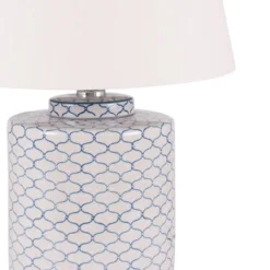Demetri Grey And Blue Detail Ceramic Table Lamp -EGLO Shop 30909278 alt02