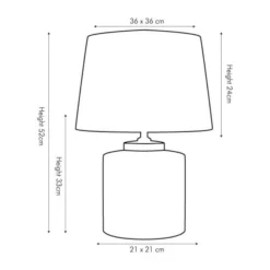 Demetri Grey And Blue Detail Ceramic Table Lamp -EGLO Shop 30909278 alt03