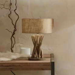 Derna Driftwood And Natural Jute Table Lamp