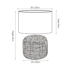 Acer Natural Woven Table Lamp -EGLO Shop 30909400 alt04