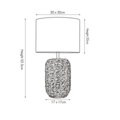 Acer Natural Woven Table Lamp -EGLO Shop 30909401 alt05