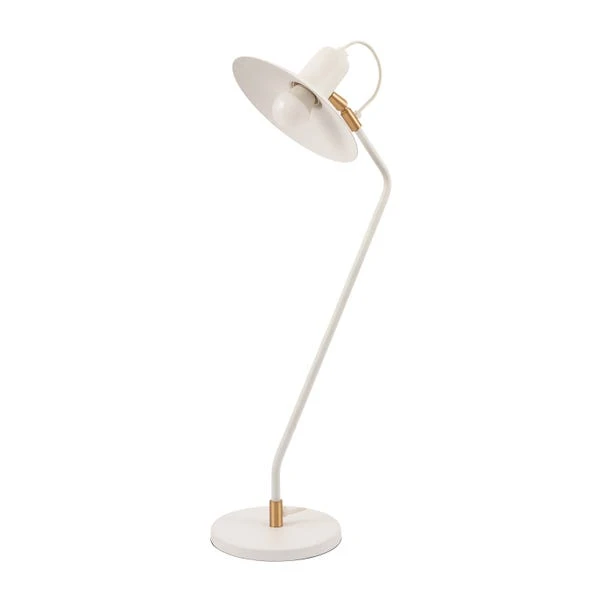 Camden Matt White Metal Angle Arm Task Table Lamp 2 Camden Matt White Metal Angle Arm Task Table Lamp - Image 2