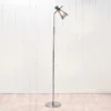 Monroe Waisted Glass And Metal Floor Lamp