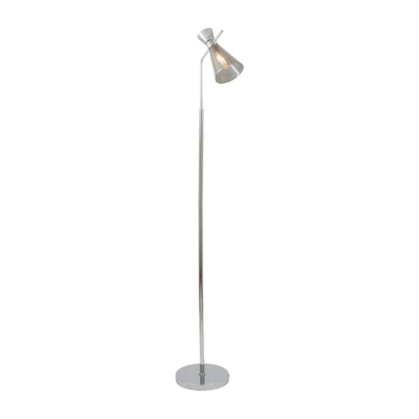 Monroe Waisted Glass And Metal Floor Lamp 2 Monroe Waisted Glass And Metal Floor Lamp - Image 2