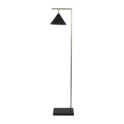 Zeta Matt Black And Antique Brass Floor Lamp -EGLO Shop 30909430 alt03