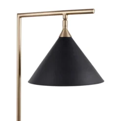 Zeta Matt Black And Antique Brass Floor Lamp -EGLO Shop 30909430 alt04