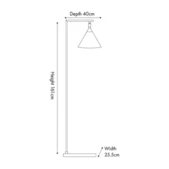 Zeta Matt Black And Antique Brass Floor Lamp -EGLO Shop 30909430 alt06