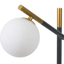 Wanda White Orb And Black Metal Floor Lamp -EGLO Shop 30909431 alt02