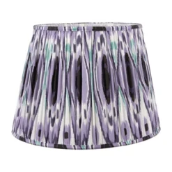 Izara Ikat Patterned Gathered Tapered Lamp Shade -EGLO Shop 30909523 alt01
