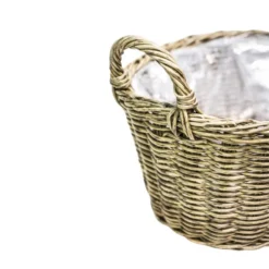Ivyline Polyrattan Lined Basket Plant Pot -EGLO Shop 30911910 alt02