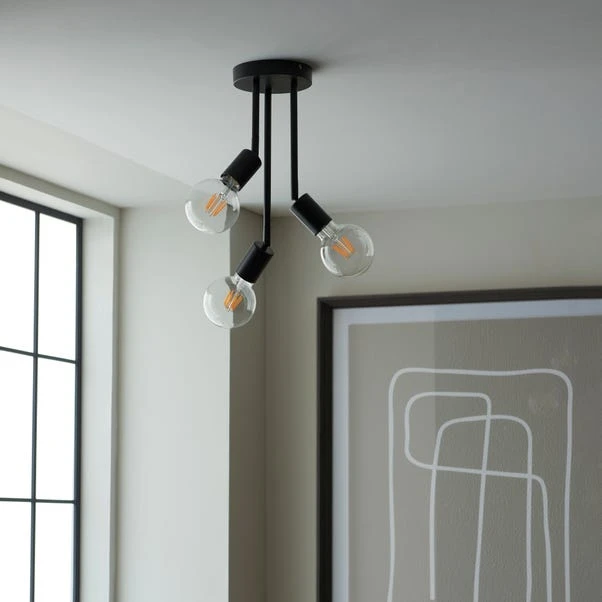 Koppla 3 Light Semi Flush Ceiling Light 4 Koppla 3 Light Semi Flush Ceiling Light - Image 4