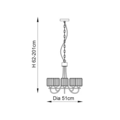 Vogue Laney Traditional 5 Light Chandelier -EGLO Shop 30912709 alt08