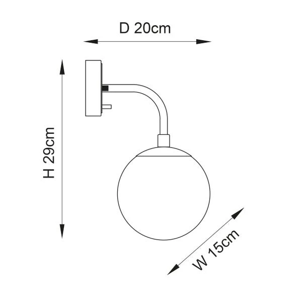 Vogue Newton Wall Light 9 Vogue Newton Wall Light - Image 9