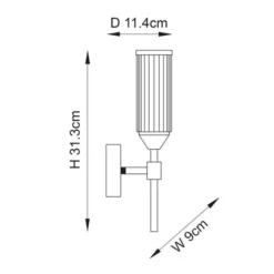 Vogue Bailey Ribbed Wall Light 9 Vogue Bailey Ribbed Wall Light -EGLO Shop 30912781 alt08
