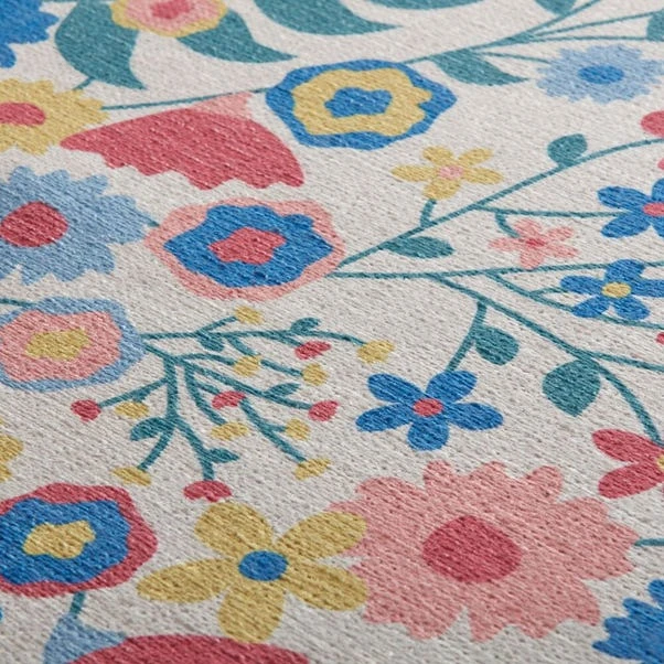 Hallie Floral Washable Runner 2 Hallie Floral Washable Runner - Image 2