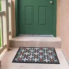 Scrape N Sorb Floral Geometric Outdoor Doormat