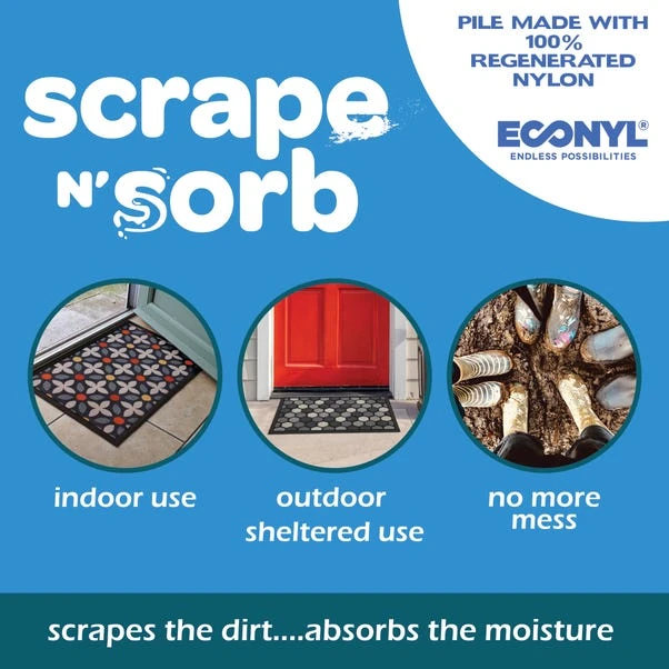 Scrape N Sorb Squares Outdoor Doormat 6 Scrape N Sorb Squares Outdoor Doormat - Image 6