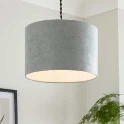Iona Suede Drum Lamp Shade -EGLO Shop 30916547