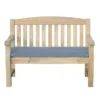 Emily 2 Seater Bench With Seat Pad
