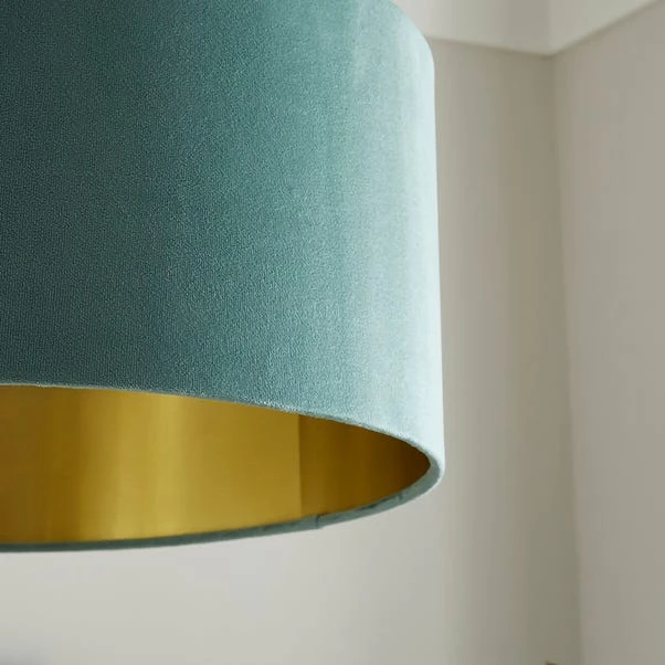 Ari Velvet Drum Lamp Shade 9 Ari Velvet Drum Lamp Shade - Image 9