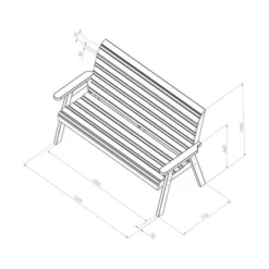 Freya 3 Seater Bench 13 Freya 3 Seater Bench -EGLO Shop 30917454 alt06