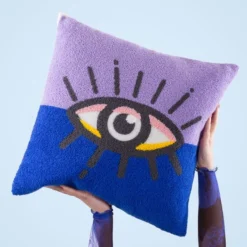 Heya Home All Eyes On You Square Cushion -EGLO Shop 30918587