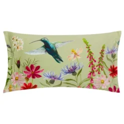 Wylder Nectar Garden Hummingbird Rectangle Cushion
