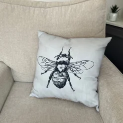 Daro Grey Bee Square Cushion