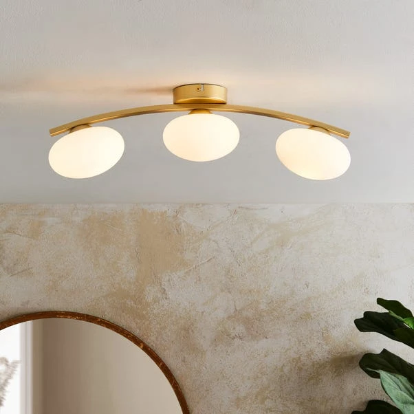 Yonah 3 Light Semi Flush Bar Ceiling Light 1 Yonah 3 Light Semi Flush Bar Ceiling Light