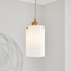 Fluted Ribbed Easy Fit Pendant Shade
