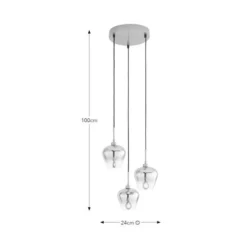 Aurora 3 Light LED Cluster Ceiling Light -EGLO Shop 30921630 alt08