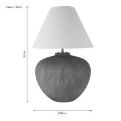 Hereford Mid Century Ceramic Table Lamp -EGLO Shop 30921686 alt08