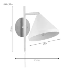 Gino Plug In Wall Light -EGLO Shop 30921712 alt07