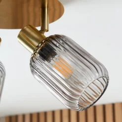 Riley Mid Century Ribbed 3 Light Spotlight -EGLO Shop 30921767 alt04