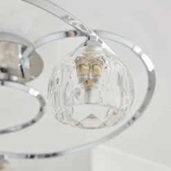 Alena 3 Light Semi Flush Ceiling Light -EGLO Shop 30922500 alt02