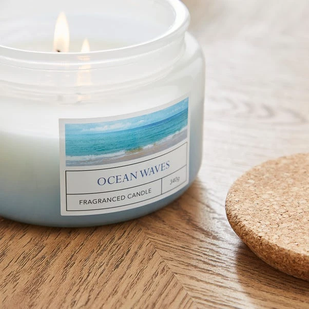 Ocean Waves Ombre Multi Wick Candle 2 Ocean Waves Ombre Multi Wick Candle - Image 2