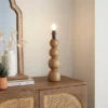 Fern Bobble Wooden Table Lamp Base