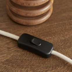 Maple Ribbed Wooden Table Lamp Base -EGLO Shop 30922859 alt04