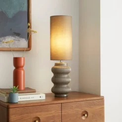 Pippin Ribbed Ceramic Table Lamp -EGLO Shop 30922878