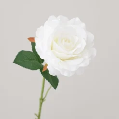 Artificial White Rose Stem 6 Artificial White Rose Stem -EGLO Shop 30923116 alt02