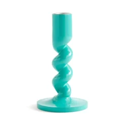 Sophie Robinson Turquoise Twisted Candlestick Holder 5 Sophie Robinson Turquoise Twisted Candlestick Holder -EGLO Shop 30923169 alt02