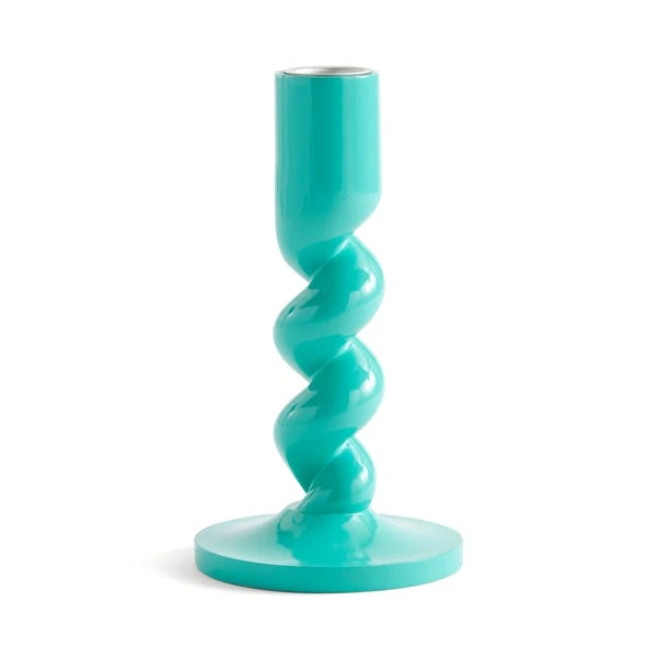 Sophie Robinson Turquoise Twisted Candlestick Holder 3 Sophie Robinson Turquoise Twisted Candlestick Holder - Image 3
