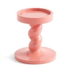 Sophie Robinson Coral Twisted Pillar Candle Holder -EGLO Shop 30923170 alt02